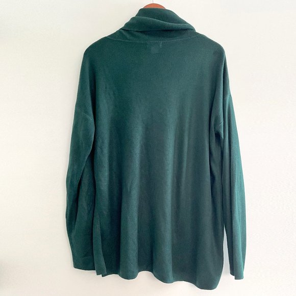 Calvin Klein Green Cowl Neck Sweater Tunic - Picture 2 of 6